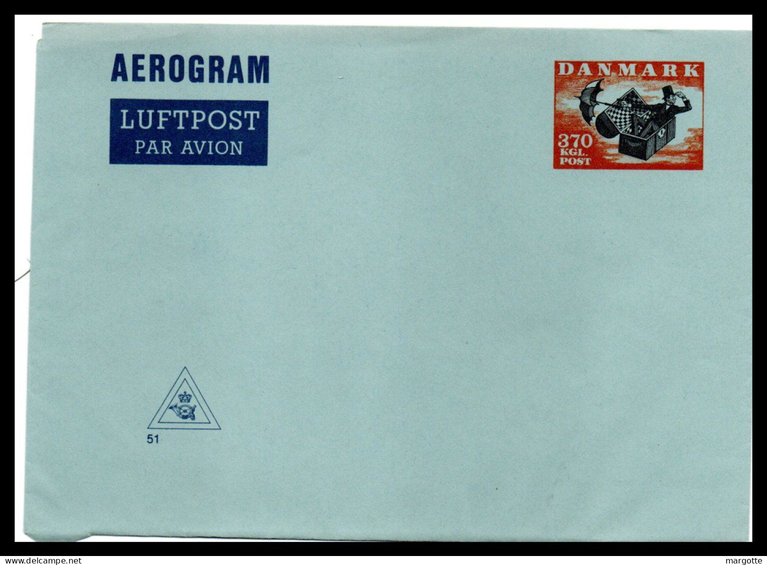 Aerogramme  Danemark  Aerogram Par Avion - Airmail