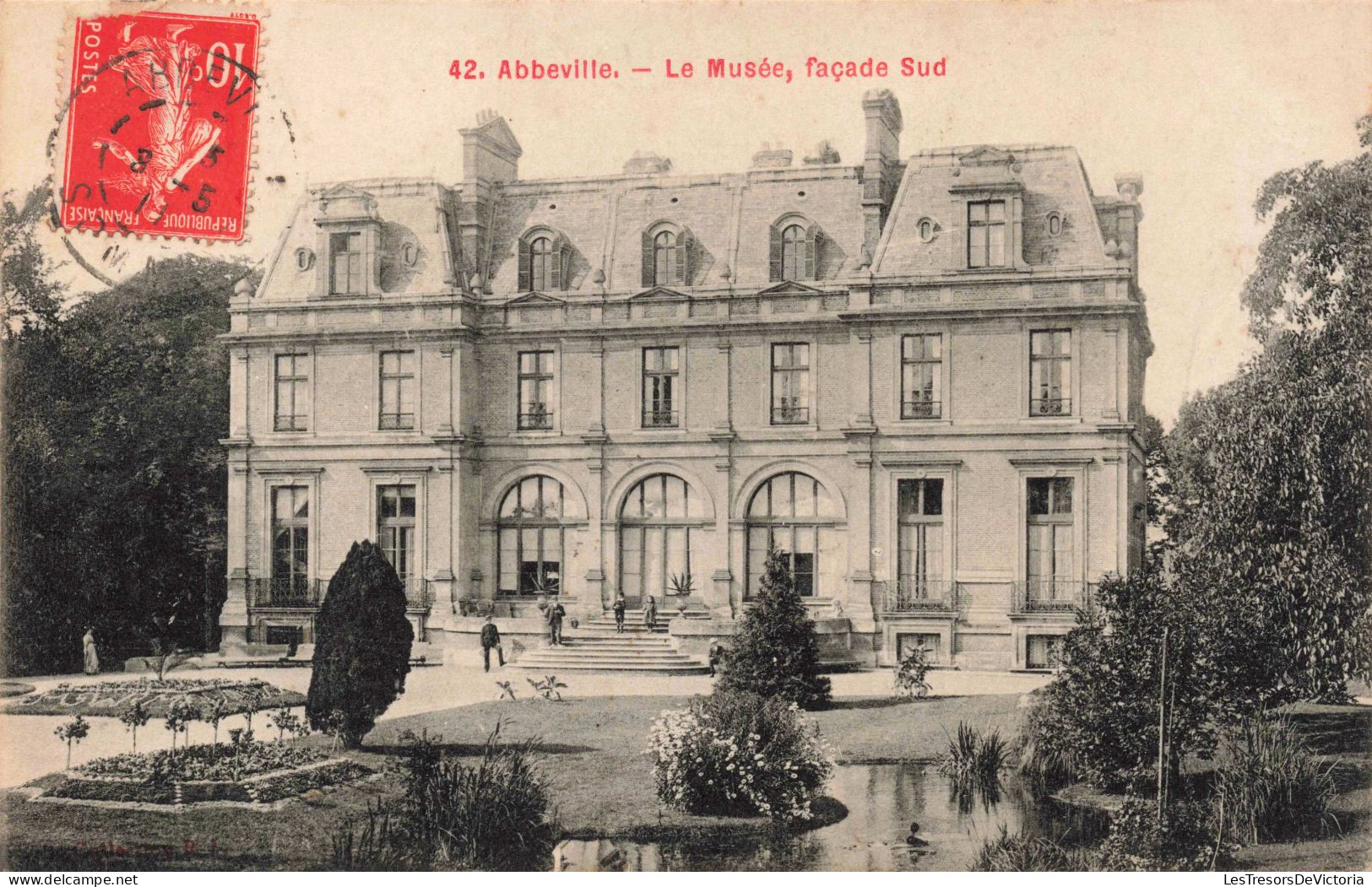 FRANCE - Abeville - Le Musée, Façade Sud - Carte Postale Ancienne - Abbeville