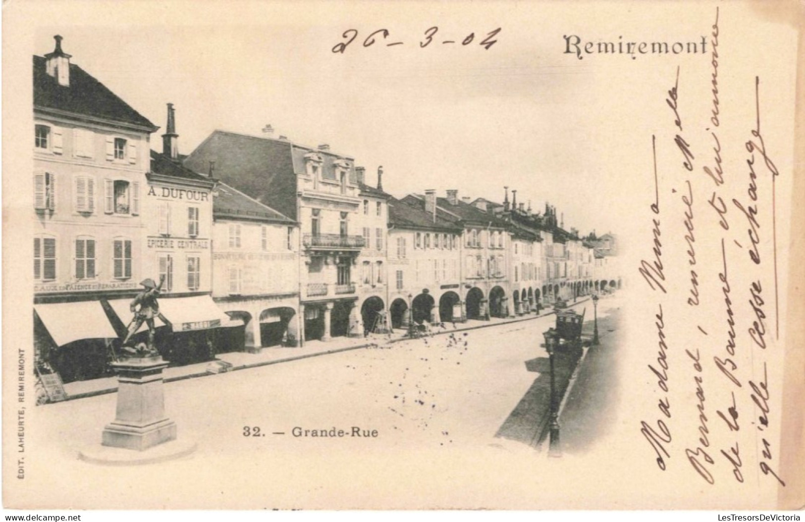 FRANCE - Remiremont - Grande Rue - Carte Postale Ancienne - Remiremont