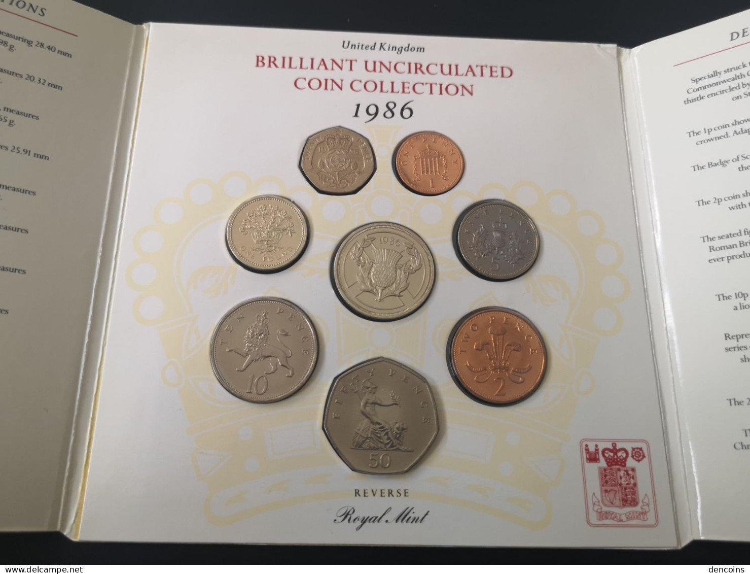 UNITED KINGDOM 1986 GREAT BRITAIN BU SET – ORIGINAL - GRAN BRETAÑA GB - Nieuwe Sets & Proefsets