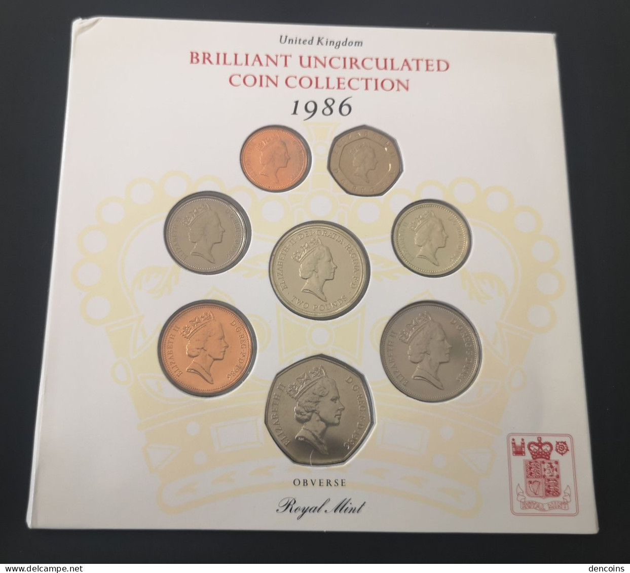 UNITED KINGDOM 1986 GREAT BRITAIN BU SET – ORIGINAL - GRAN BRETAÑA GB - Mint Sets & Proof Sets