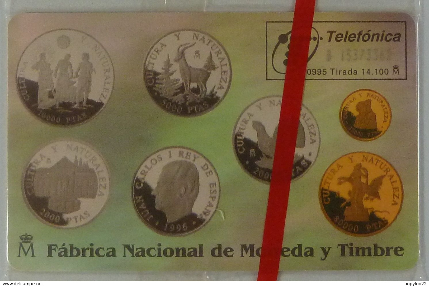 SPAIN - Chip - 100 Units - P-151 - Monedas Conmemoratives II - 09/95 - 14100ex - Mint Blister - Emisiones Privadas