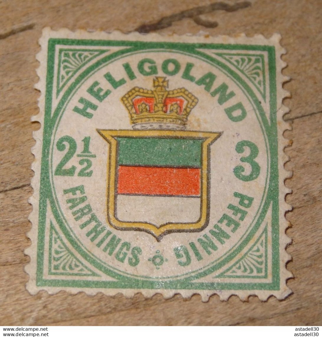 HELIGOLAND , 1876 Coat Of Arms, Neuf* Avec Charniere Forte ............ CL1-1-1e - Heligoland (1867-1890)