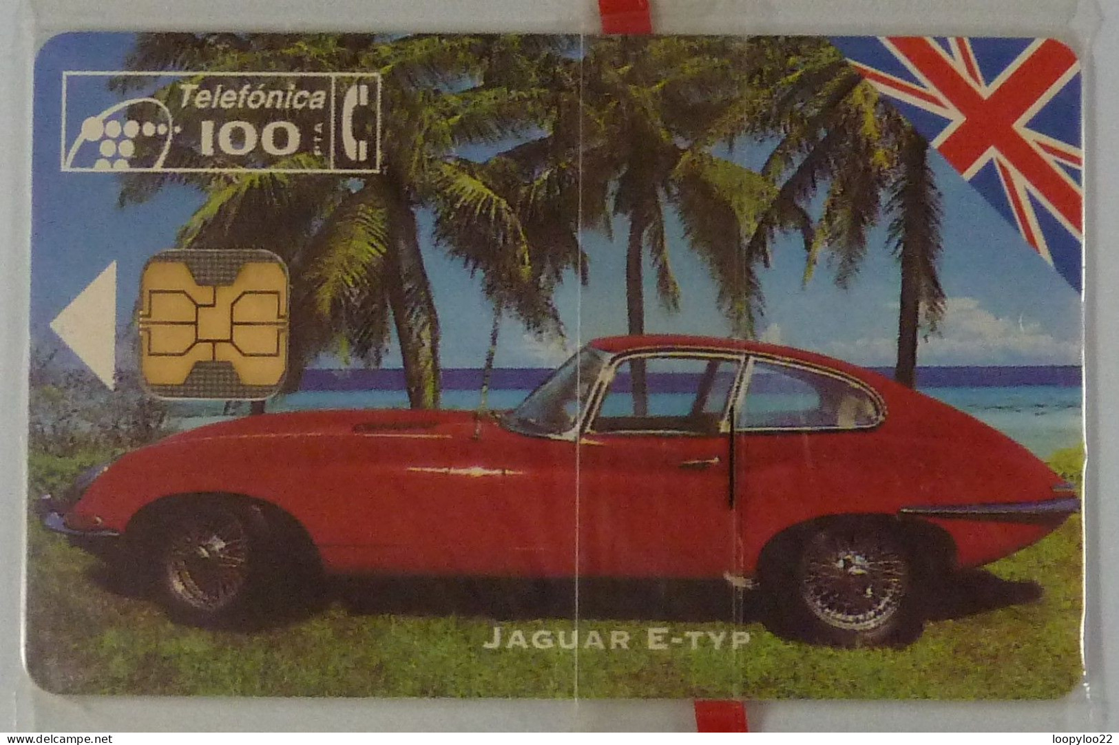 SPAIN - Chip - 100 Units - Jaguar E Type - P-081 - 08/94 - 4000ex - Mint Blister - Emissions Privées