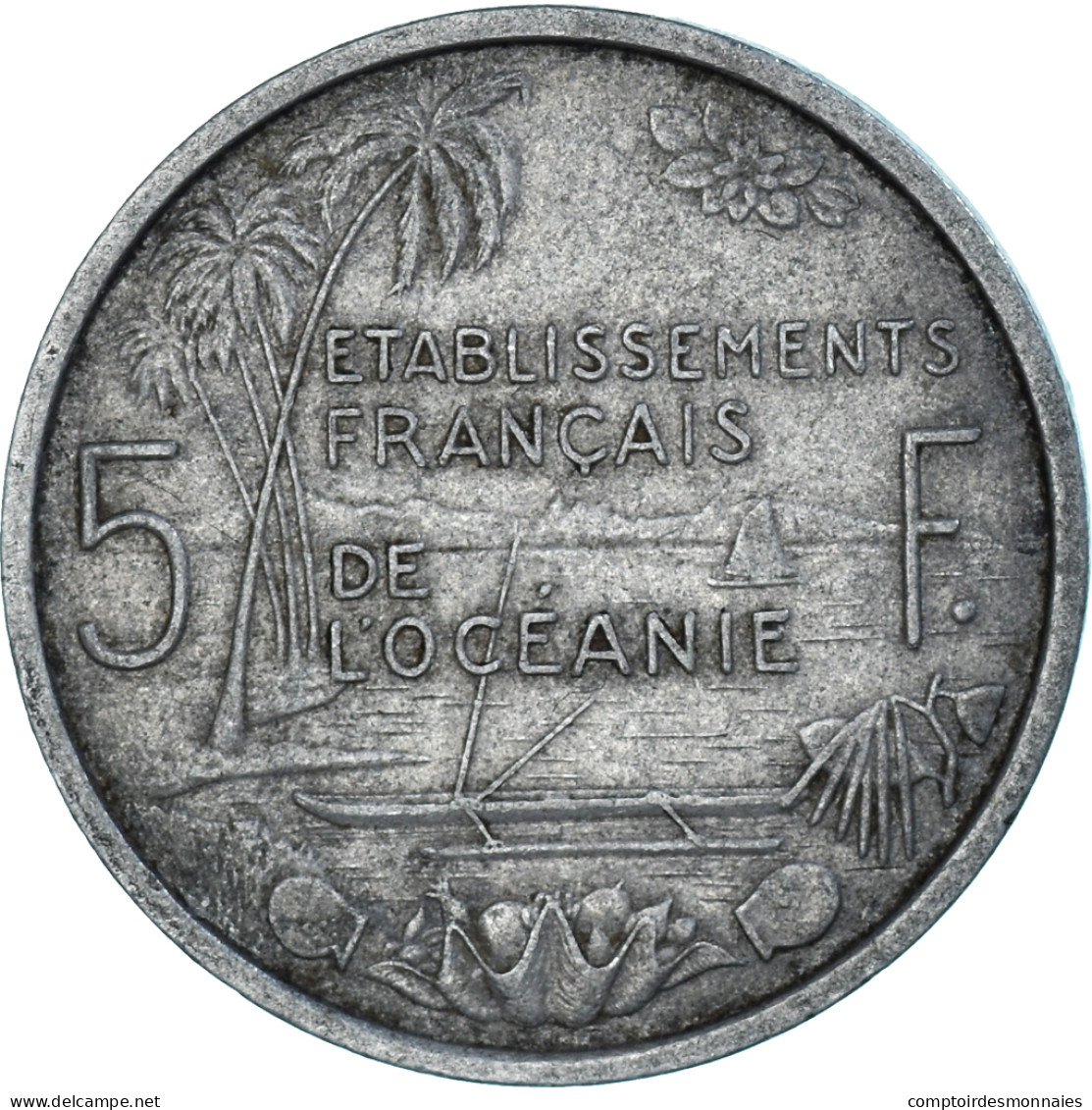 Monnaie, Océanie, 5 Francs, 1952 - Otros – Oceanía