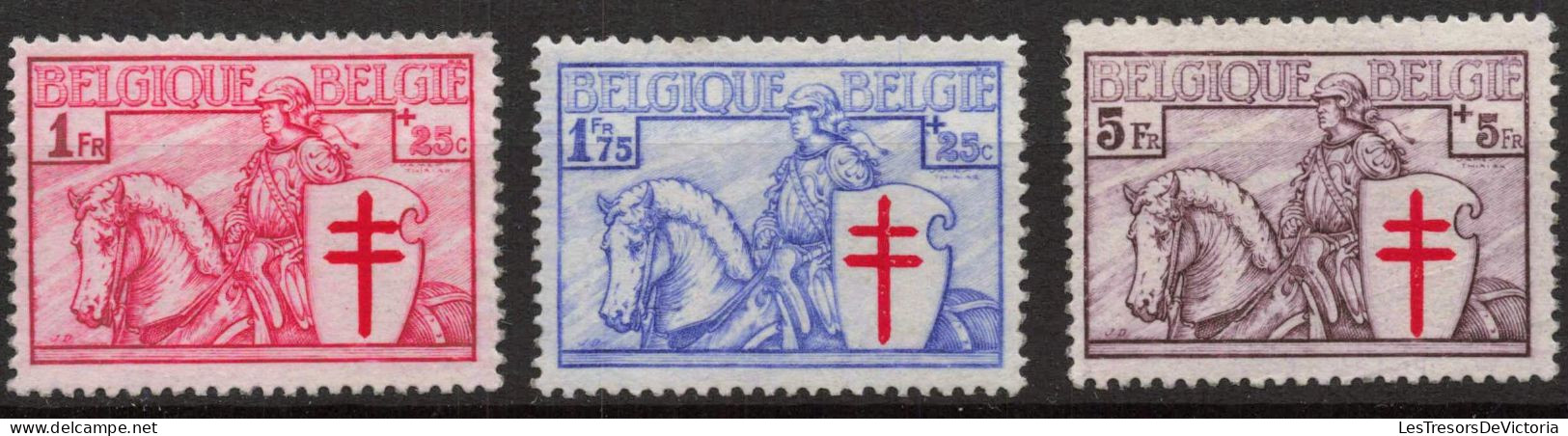 Timbres Belgique -1934 - Série Dite Chevalier - COB 394/400** MNH - Cote 625 - Nuevos