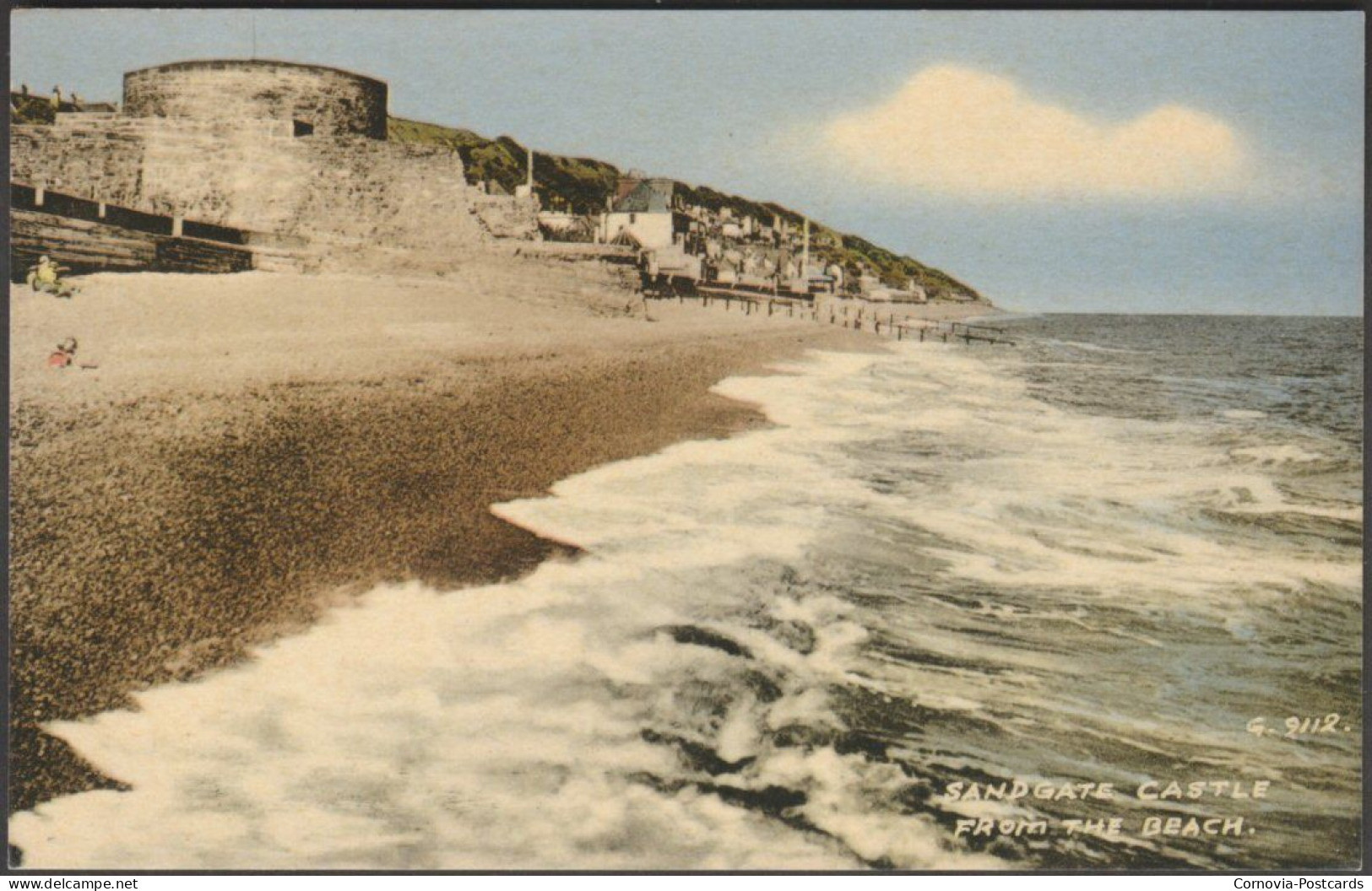 Sandgate Castle From The Beach, Kent, C.1950s - Valentine's Postcard - Other & Unclassified