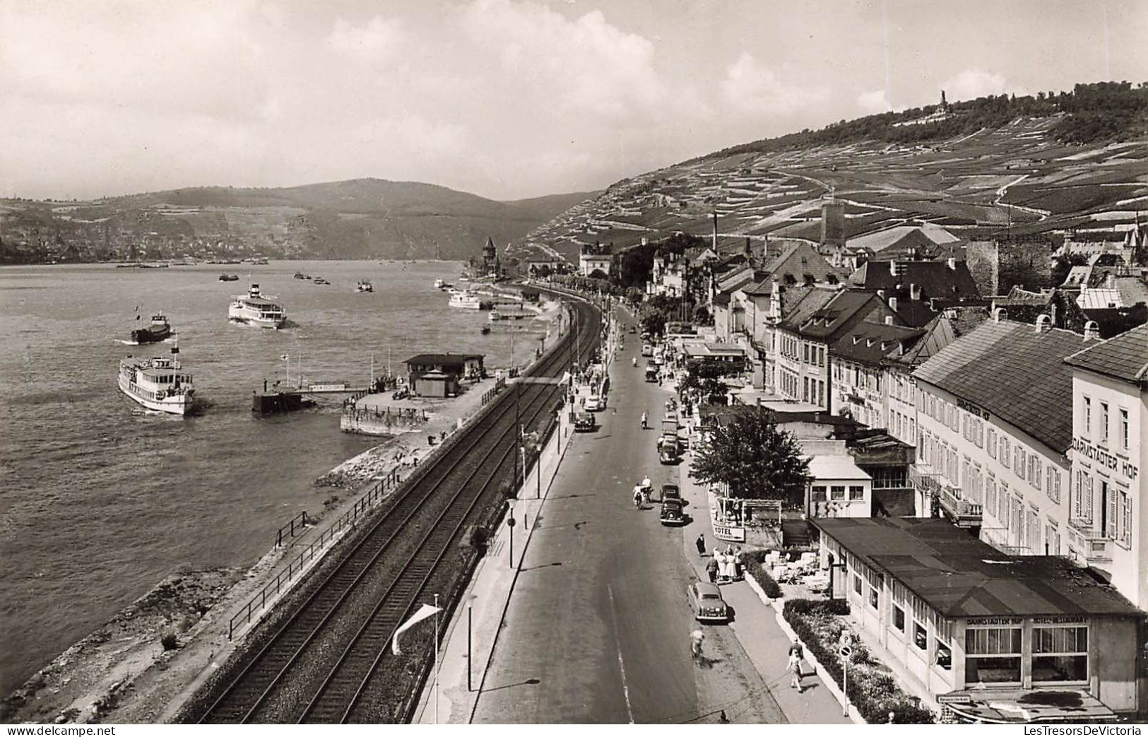 ALLEMAGNE - Rüdesheim  Am Rhein - RheinstraBe - Carte Postale Ancienne - Rheingau