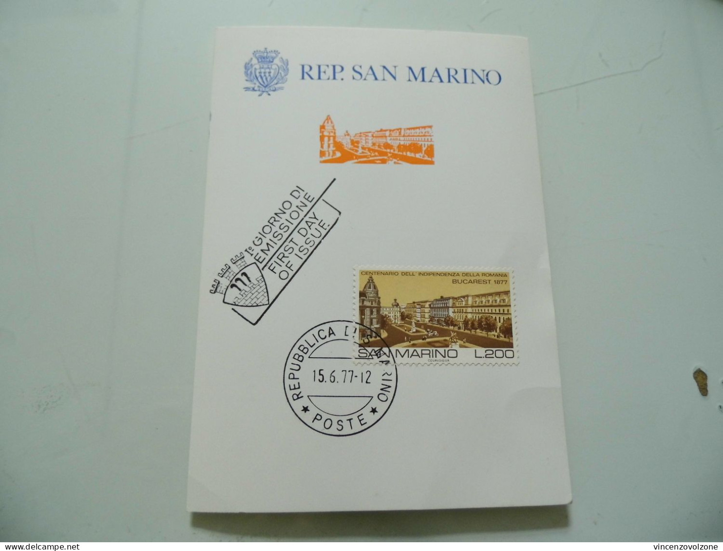 Cartolina Postale Primo Giorno "CENTENARIO INDIPENDENZA DELLA ROMANIA 1877 - 1977" - Lettres & Documents