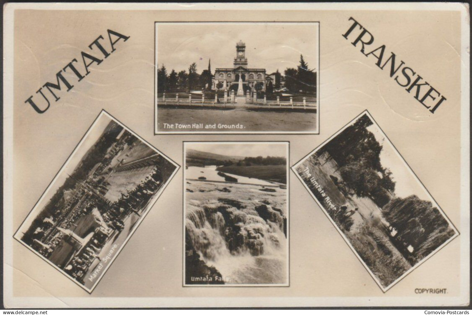 Multiview, Umtata, Transkei, 1938 - Newman Art Publishing Co RP Postcard - Afrique Du Sud