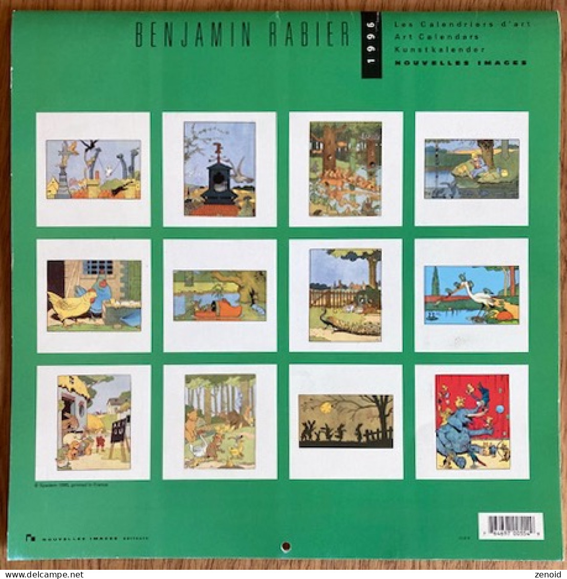 Calendrier Benjamin Rabier 1996 - Grossformat : 1991-00