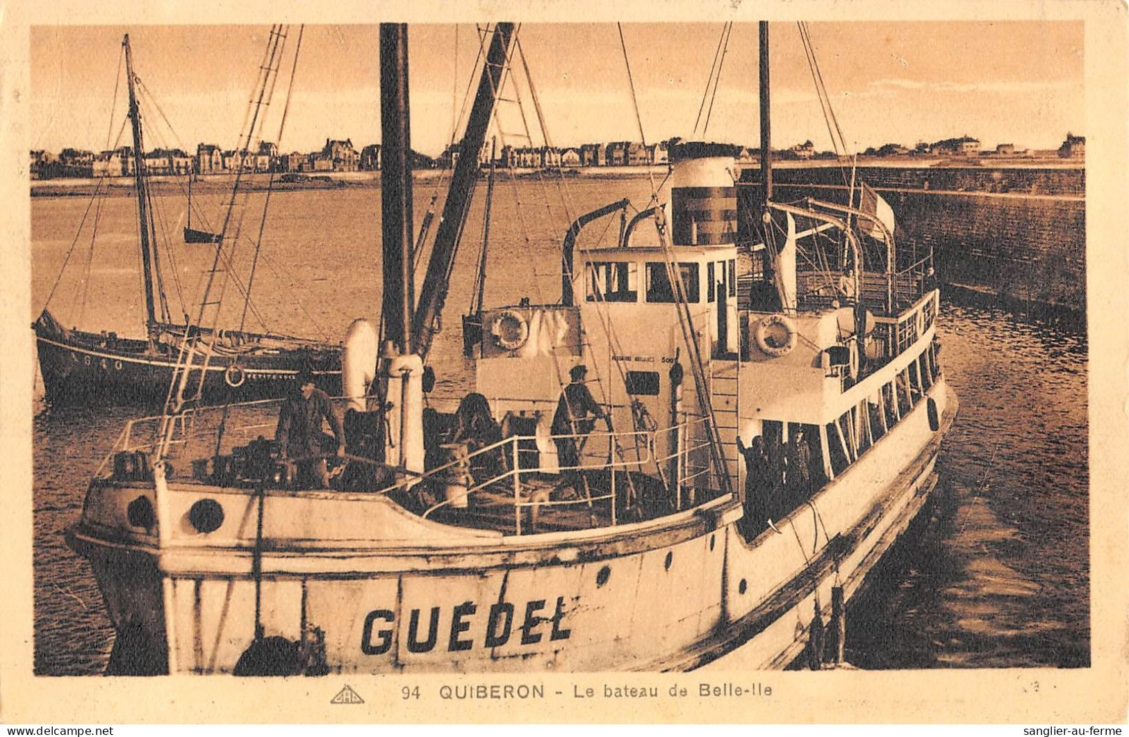 CPA 56 QUIBERON / BATEAU DE BELLE ILE - Altri & Non Classificati