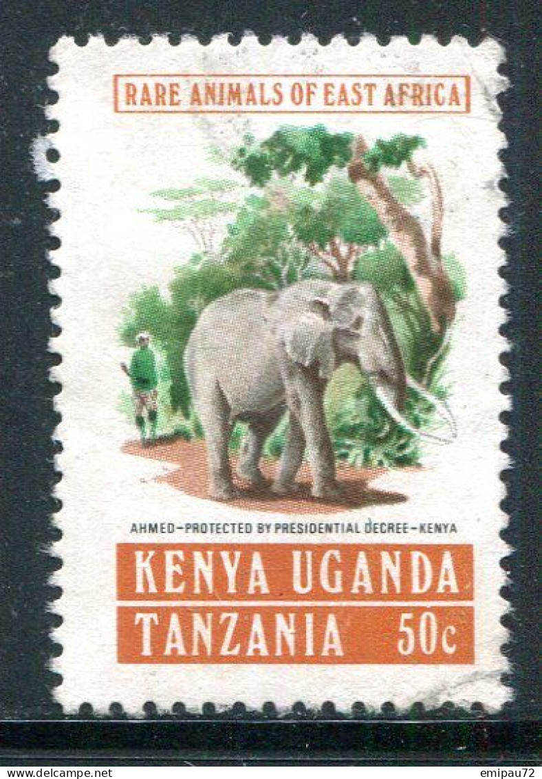 EST-AFRICAIN- Y&T N°297- Oblitéré (Eléphants) - Kenya, Oeganda & Tanzania