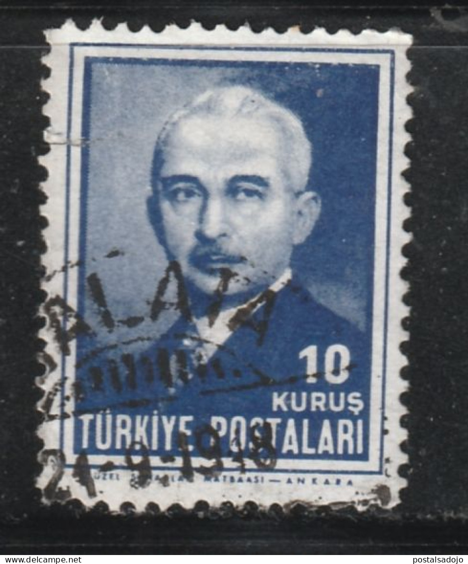 TURQUIE 861 // YVERT 1035 // 1946 - Used Stamps