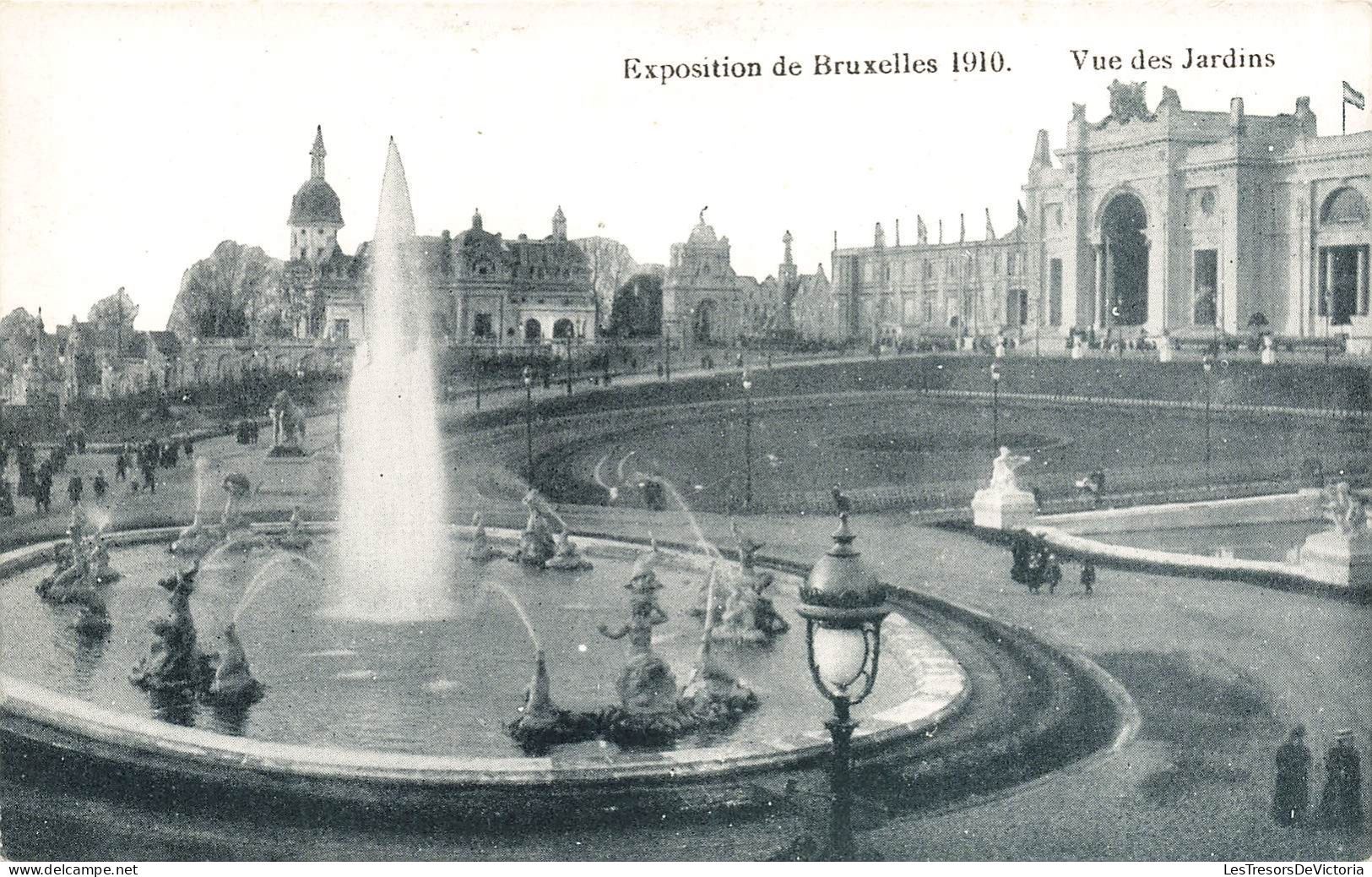 BELGIQUE - Bruxelles - Vue Des Jardins - Carte Postale Ancienne - Wereldtentoonstellingen