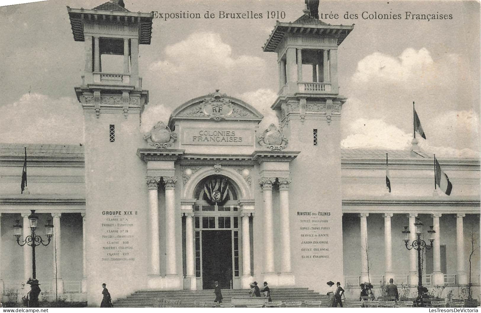 BELGIQUE - Bruxelles - Entrée Des Colonies Françaises - Carte Postale Ancienne - Expositions Universelles