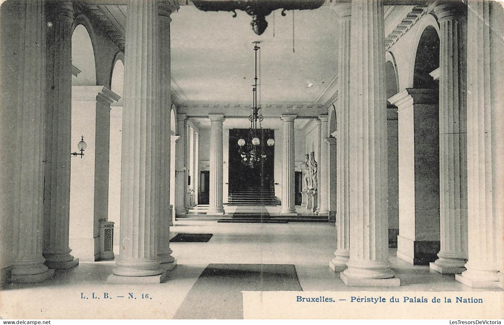 BELGIQUE - Bruxelles - Péristyle Du Palais De La Nation - Carte Postale Ancienne - Weltausstellungen