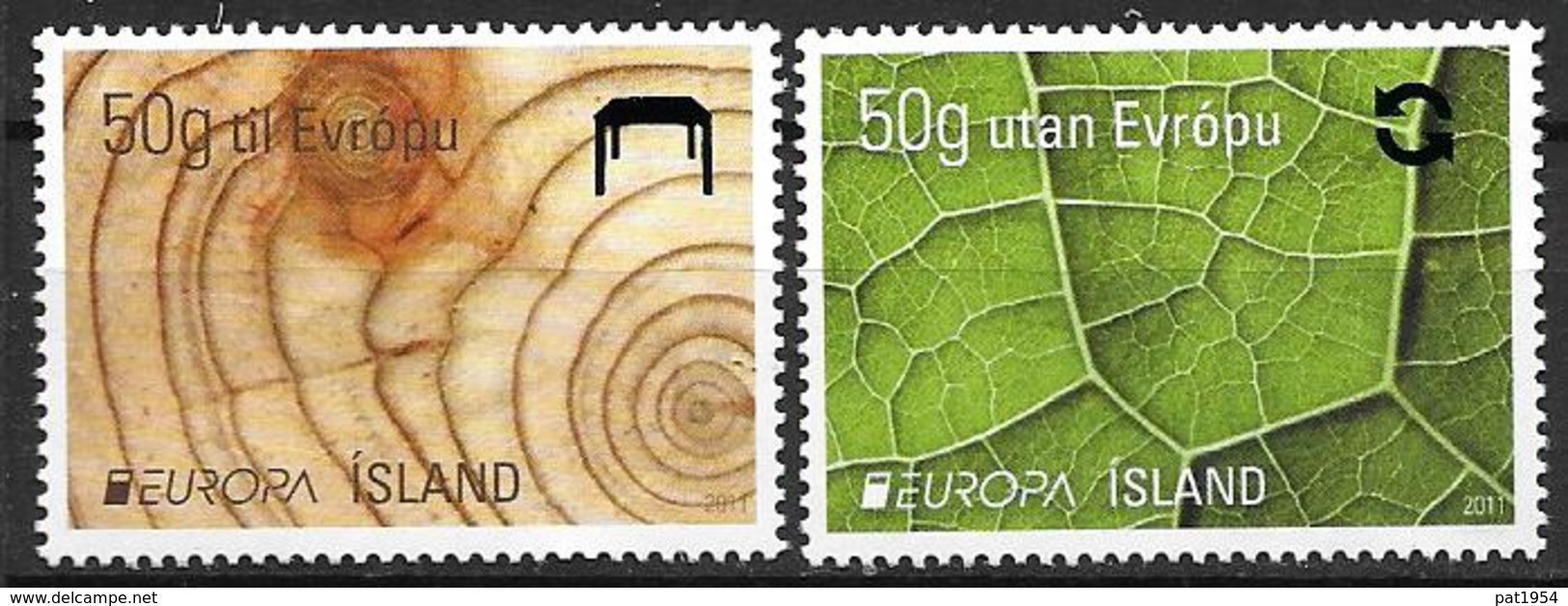 Islande 2011, N°1231/1232 Neufs Europa Forêts - Unused Stamps