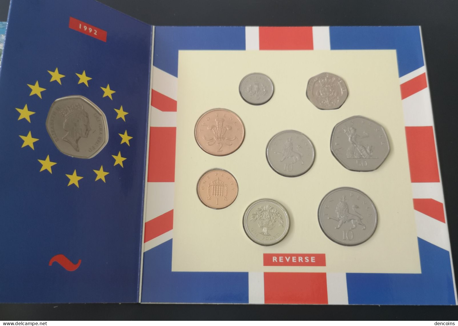 UNITED KINGDOM 1992 GREAT BRITAIN BU SET – ORIGINAL - GRAN BRETAÑA GB - Mint Sets & Proof Sets