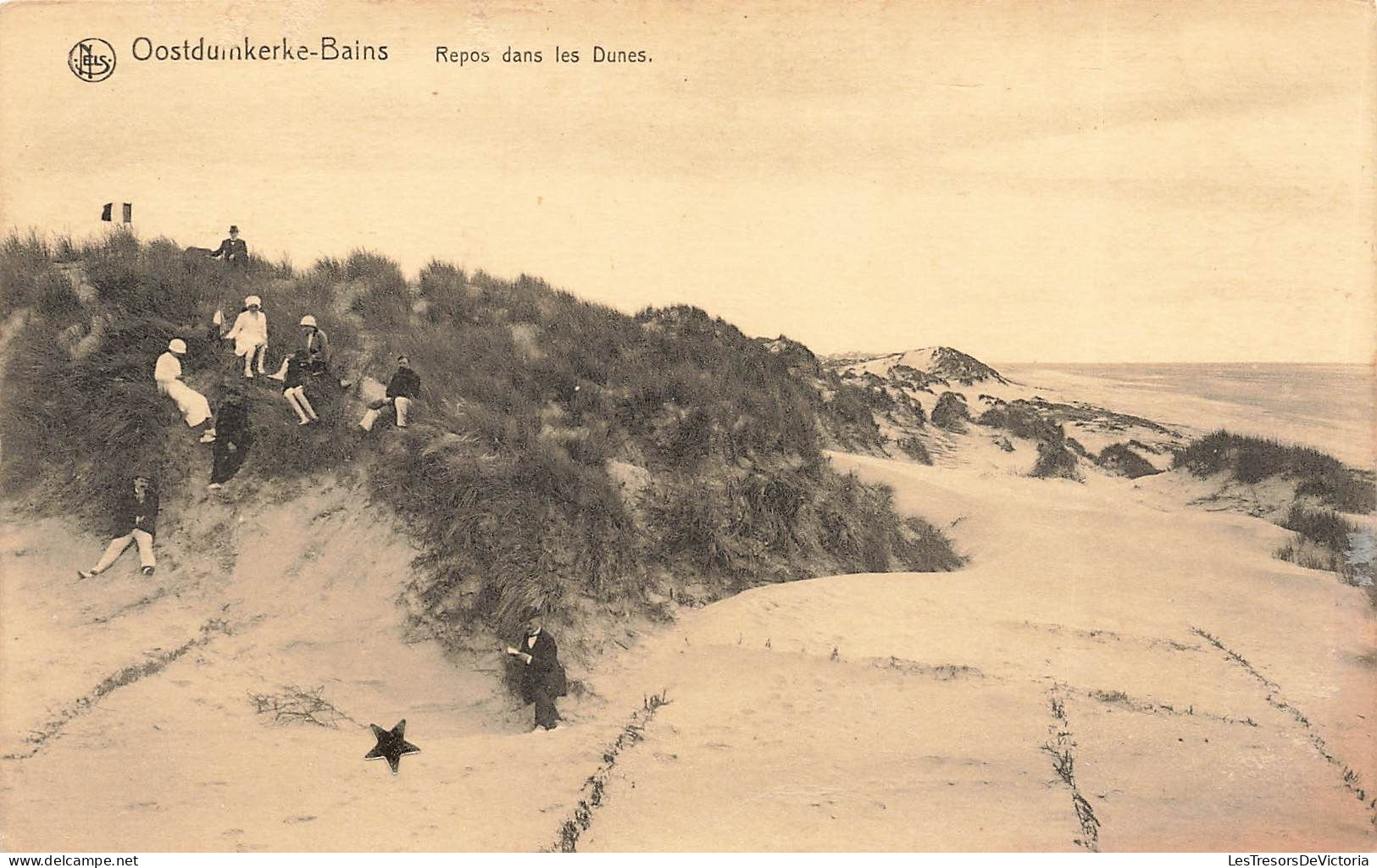 BELGIQUE - Oostdunkerke Bains - Repos Dans Les Dunes - Carte Postale Ancienne - Autres & Non Classés