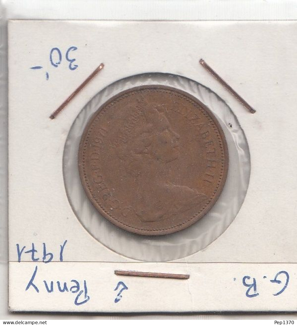 GRAN BRETAÑA - 1 PENIQUE DE COBRE DE 1971 - 1 Penny & 1 New Penny