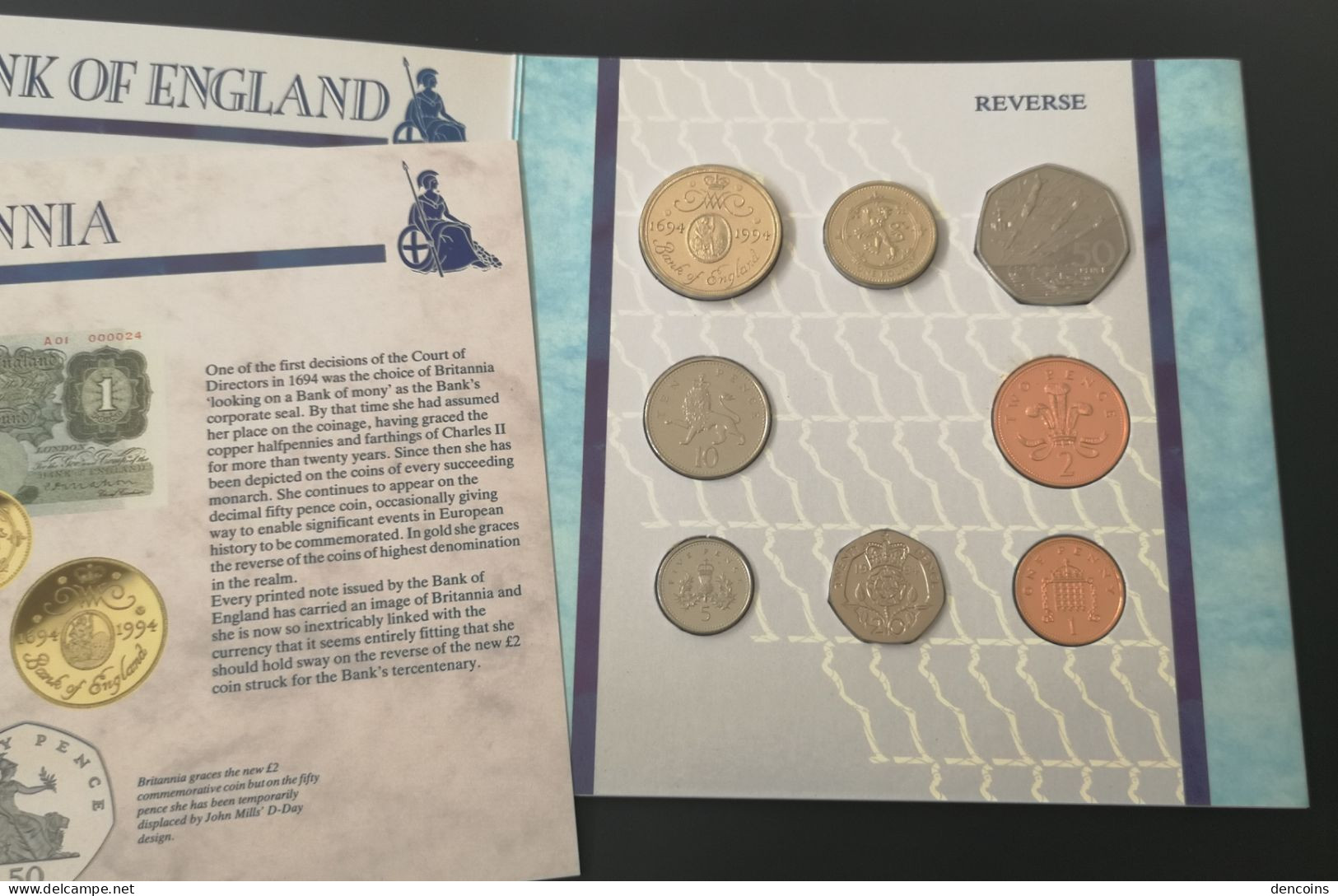 UNITED KINGDOM 1994 GREAT BRITAIN BU SET – ORIGINAL - GRAN BRETAÑA GB - Mint Sets & Proof Sets