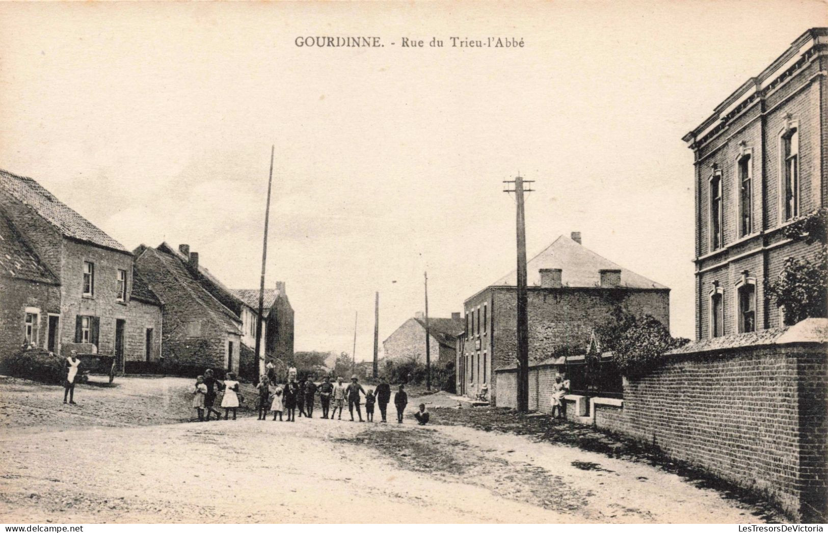 BELGIQUE - Gourdinne - Rue Du Trieu L'Abbé - Carte Postale Ancienne - Walcourt