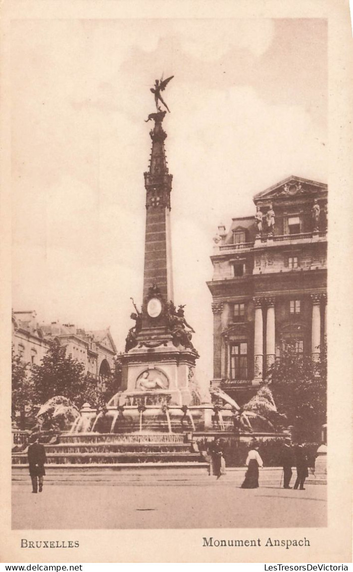 BELGIQUE - Bruxelles - Monument Anspach - Carte Postale Ancienne - Monuments