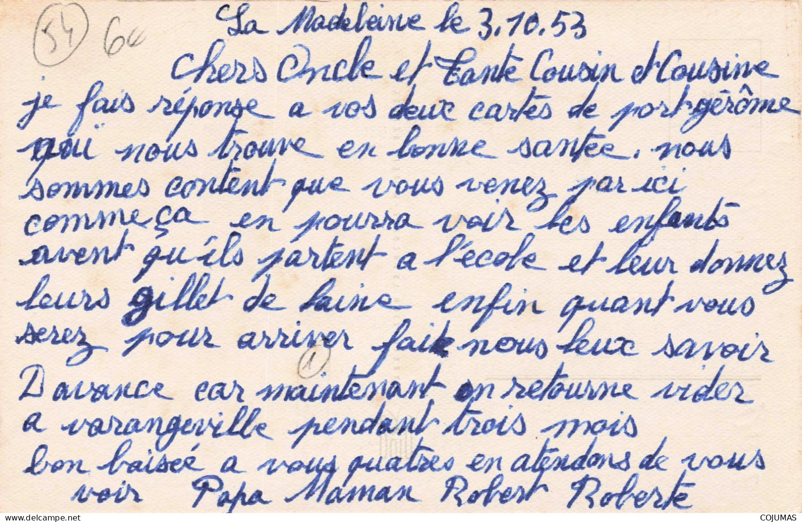 54 - ST NICOLAS DE PORT _S22247_ Une Pensée - Saint Nicolas De Port