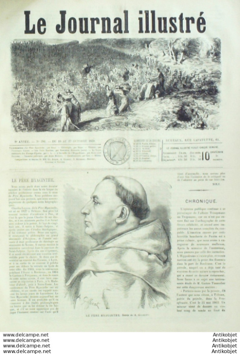 Le Journal Illustré 1866 N°296 Bordeaux (33) Hippodrome D'Auteuil Père Hyacinthe - 1850 - 1899