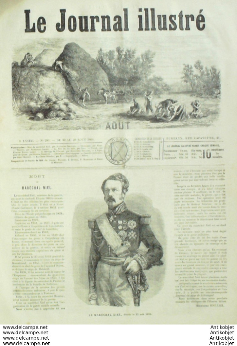 Le Journal Illustré 1866 N°289 Pays-Bas Barrage De L'Escaut Colonne De La Concorde - 1850 - 1899