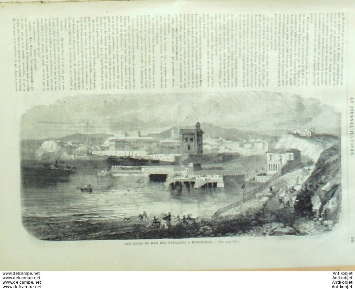 Le Journal Illustré 1866 N°286 Vincennes (94) Ferme Laiterie Marseille (13) - 1850 - 1899