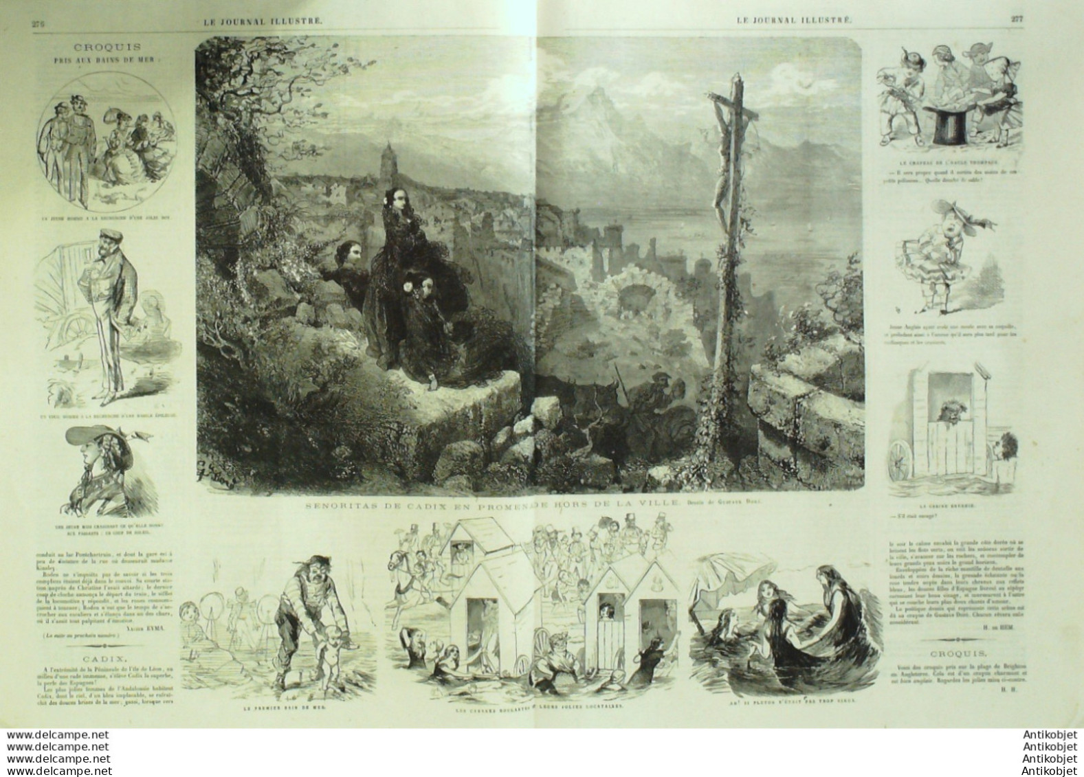 Le Journal Illustré 1866 N°275 Sceaux (92) Plessis-Robinson (92) Angleterre élections - 1850 - 1899