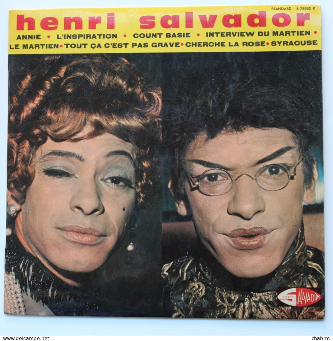 LP 33 TOURS 25 Cm HENRI SALVADOR ANNIE - SYRACUSE + 6 FRANCE STANDARD B 76582 R - Special Formats