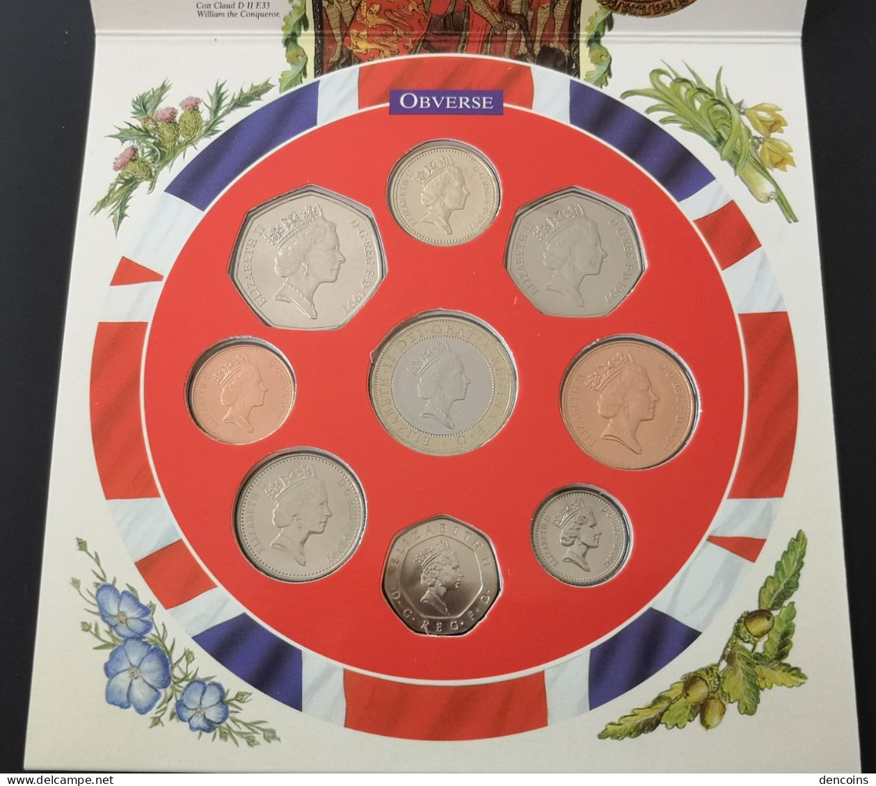 UNITED KINGDOM 1997 GREAT BRITAIN BU SET – ORIGINAL - GRAN BRETAÑA GB - Mint Sets & Proof Sets