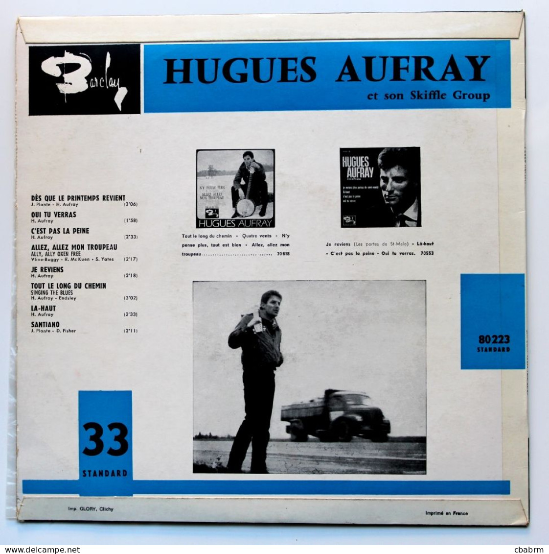 LP 33 TOURS 25 Cm HUGUES AUFRAY DES QUE LE PRINTEMPS REVIENS BARCLAY 80.223 S - Formatos Especiales