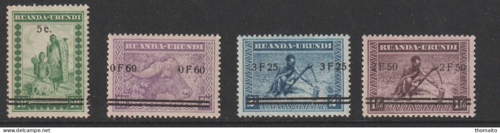 Ruanda-Urundi - COB/OBP 114-117 Meulemans - MNH/**/NSC - Nuevos