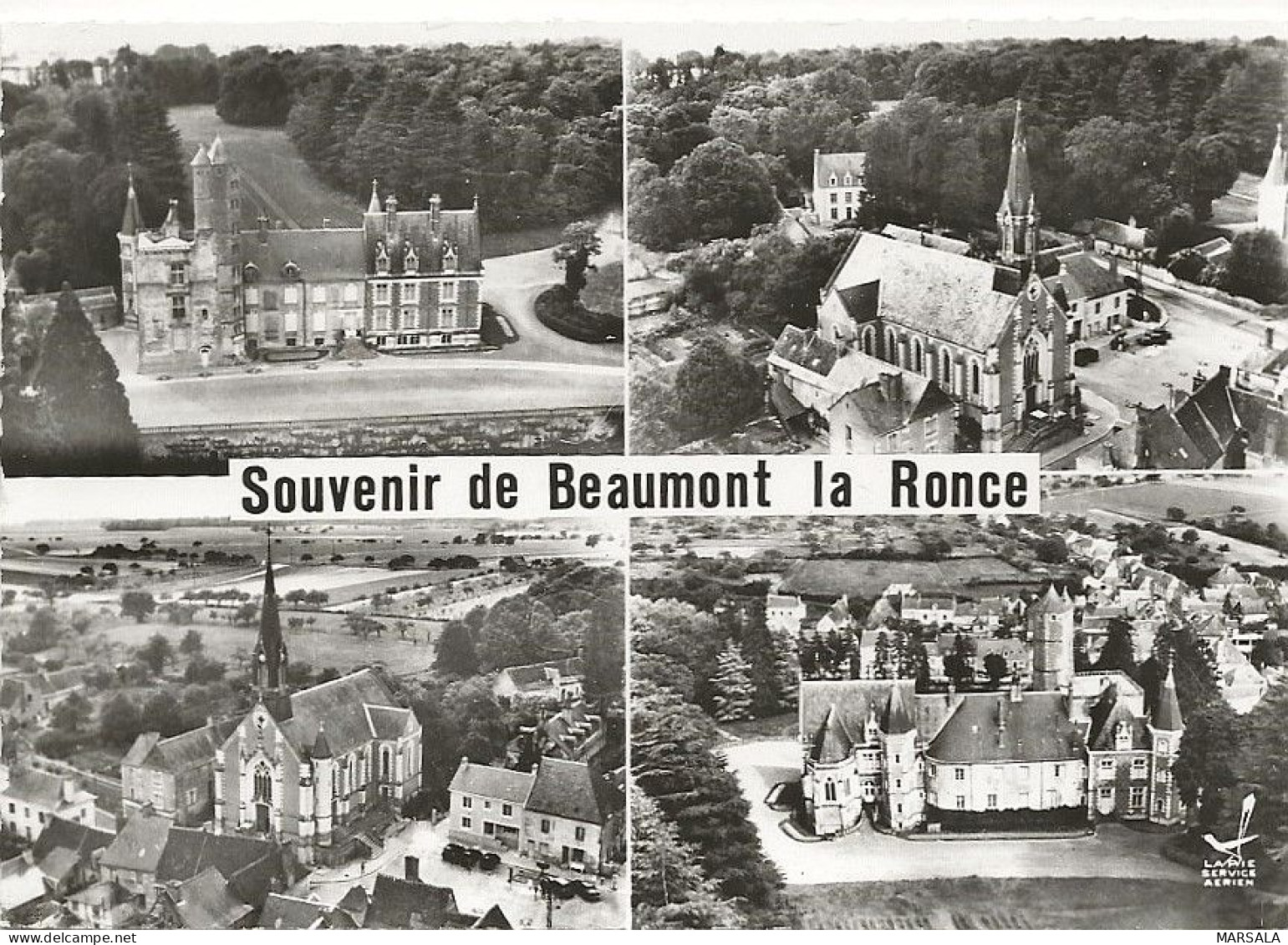 CPSM Beaumont La Ronce Multivue - Beaumont-la-Ronce