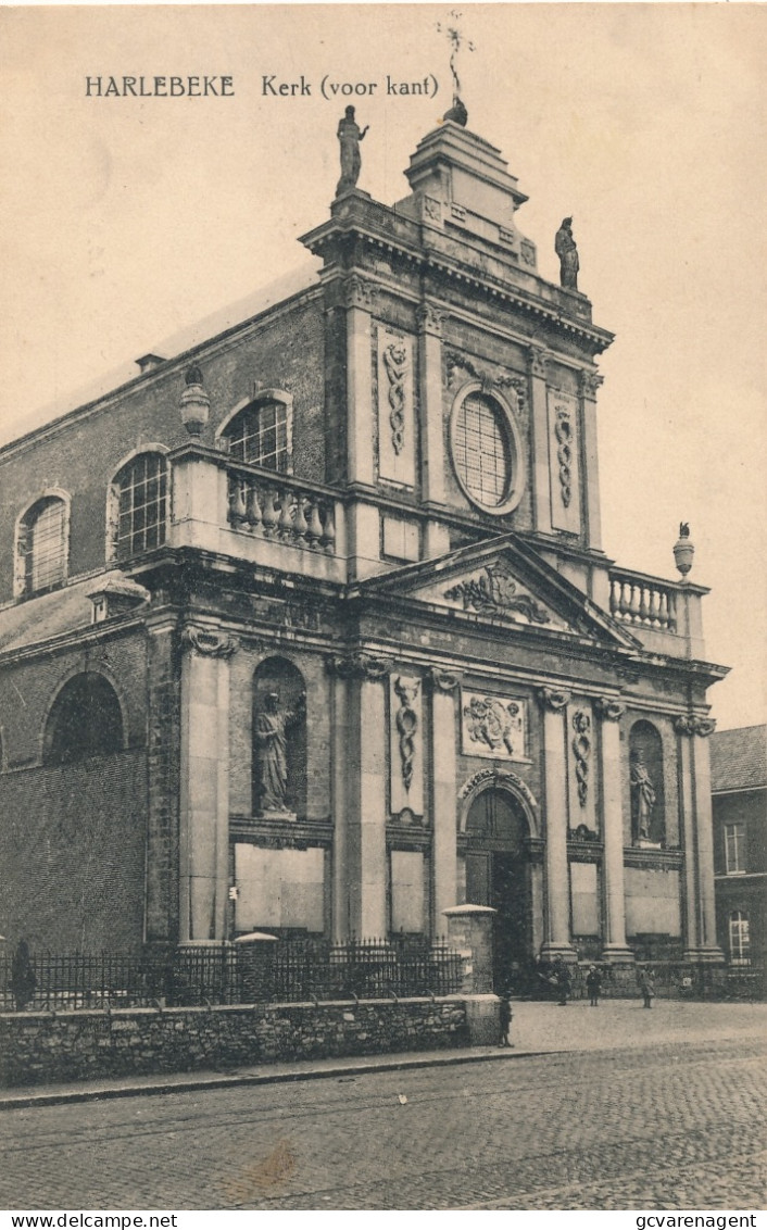 HARELBEKE  KERK  VOORKANT       2 SCANS - Harelbeke