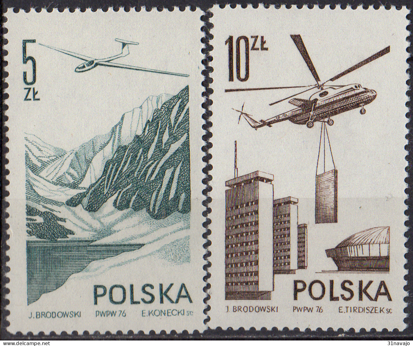 POLOGNE - Aéronautique - Unused Stamps