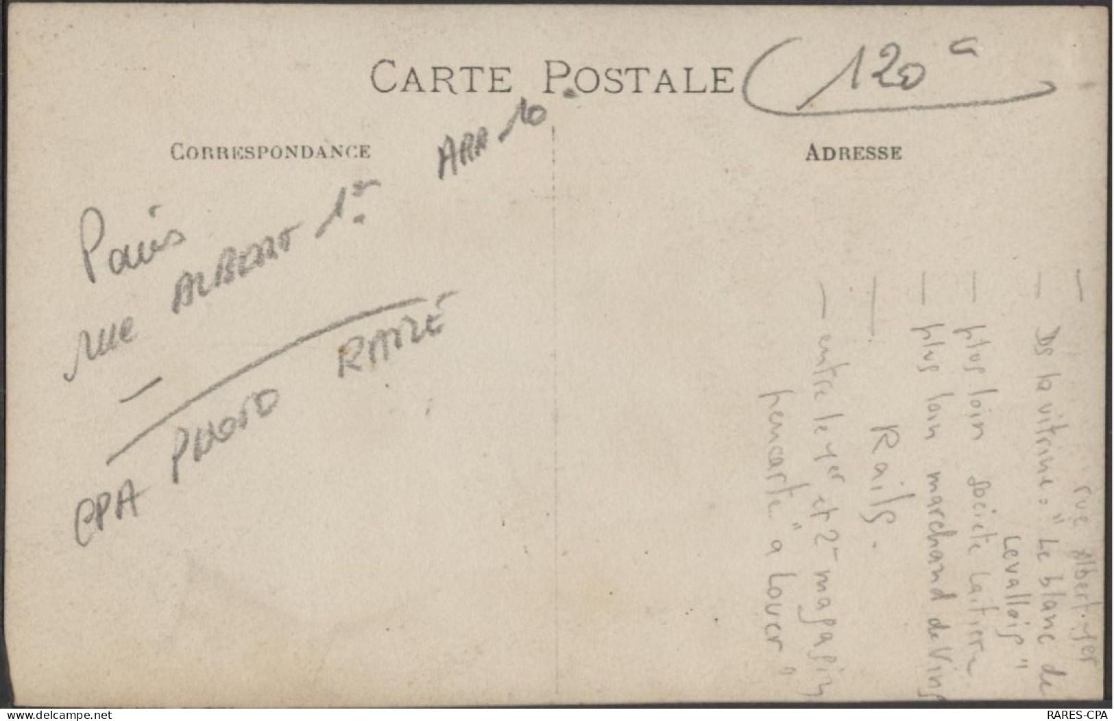 75 PARIS - RUE ALBERT 1er - CPA PHOTO - RARE - District 10