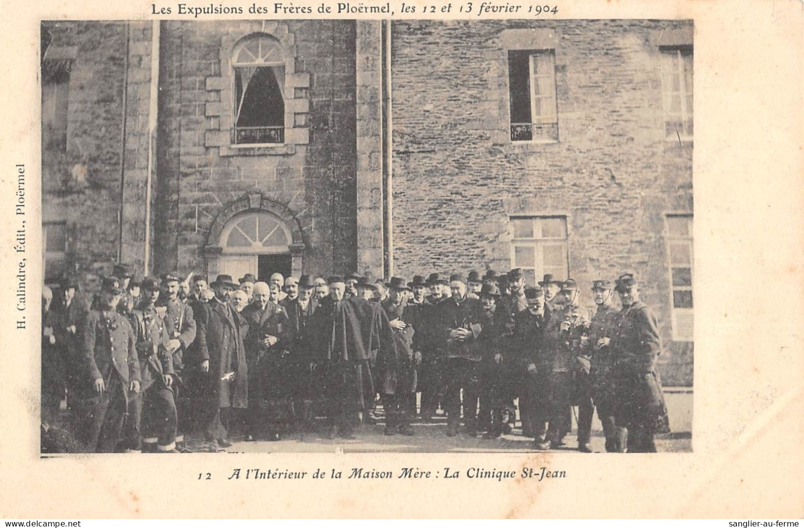 CPA 56 LES EXPULSIONS DES FRERES DE PLOERMEL 1904 / A L'INTERIEUR DE LA MAISON MERE - Other & Unclassified