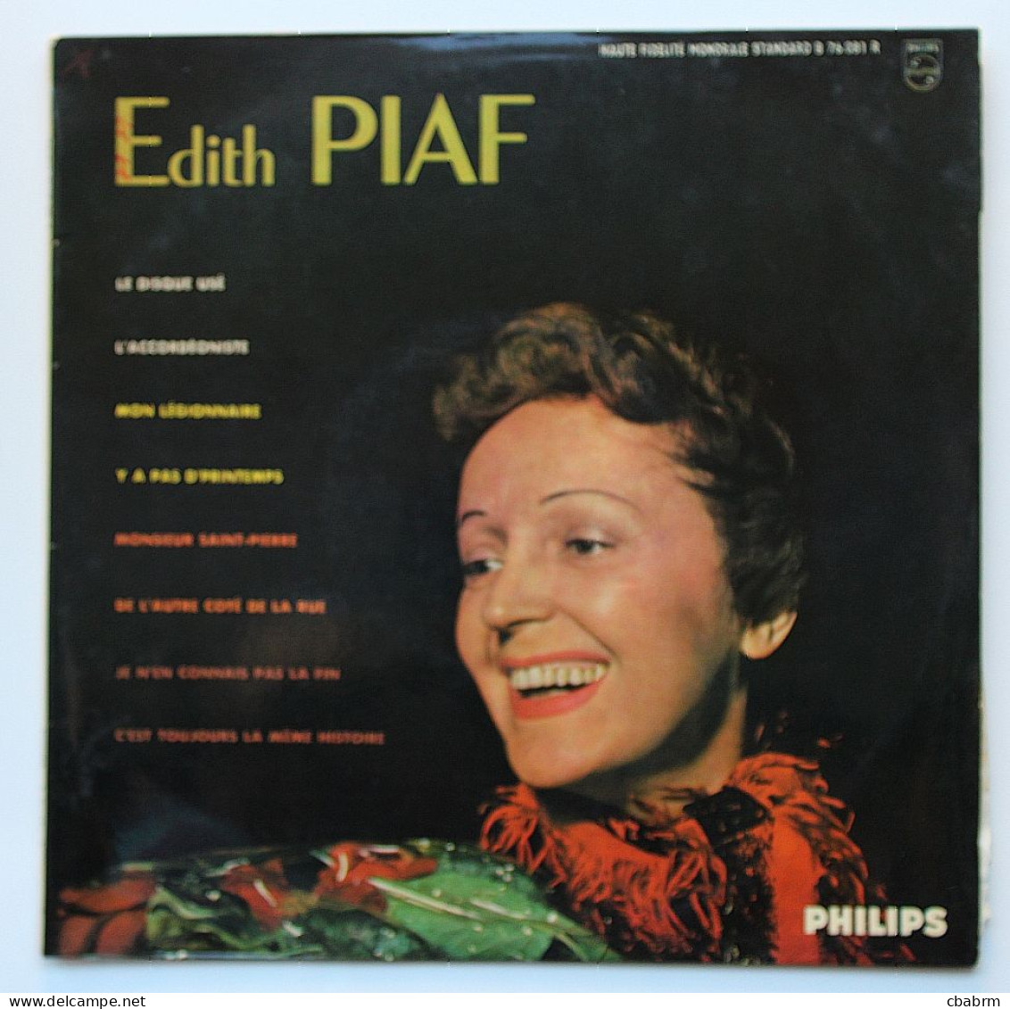 LP 33 TOURS 25 Cm EDITH PIAF N° 1 MON LEGIONNAIRE FRANCE PHILIPS B 76.081 R - Spezialformate