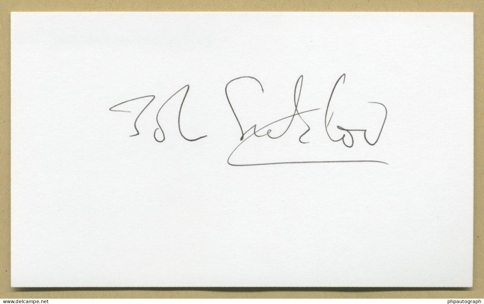 John Sulston (1942-2018) - British Biologist - Signed Card + Photo - Nobel Prize - Inventeurs & Scientifiques