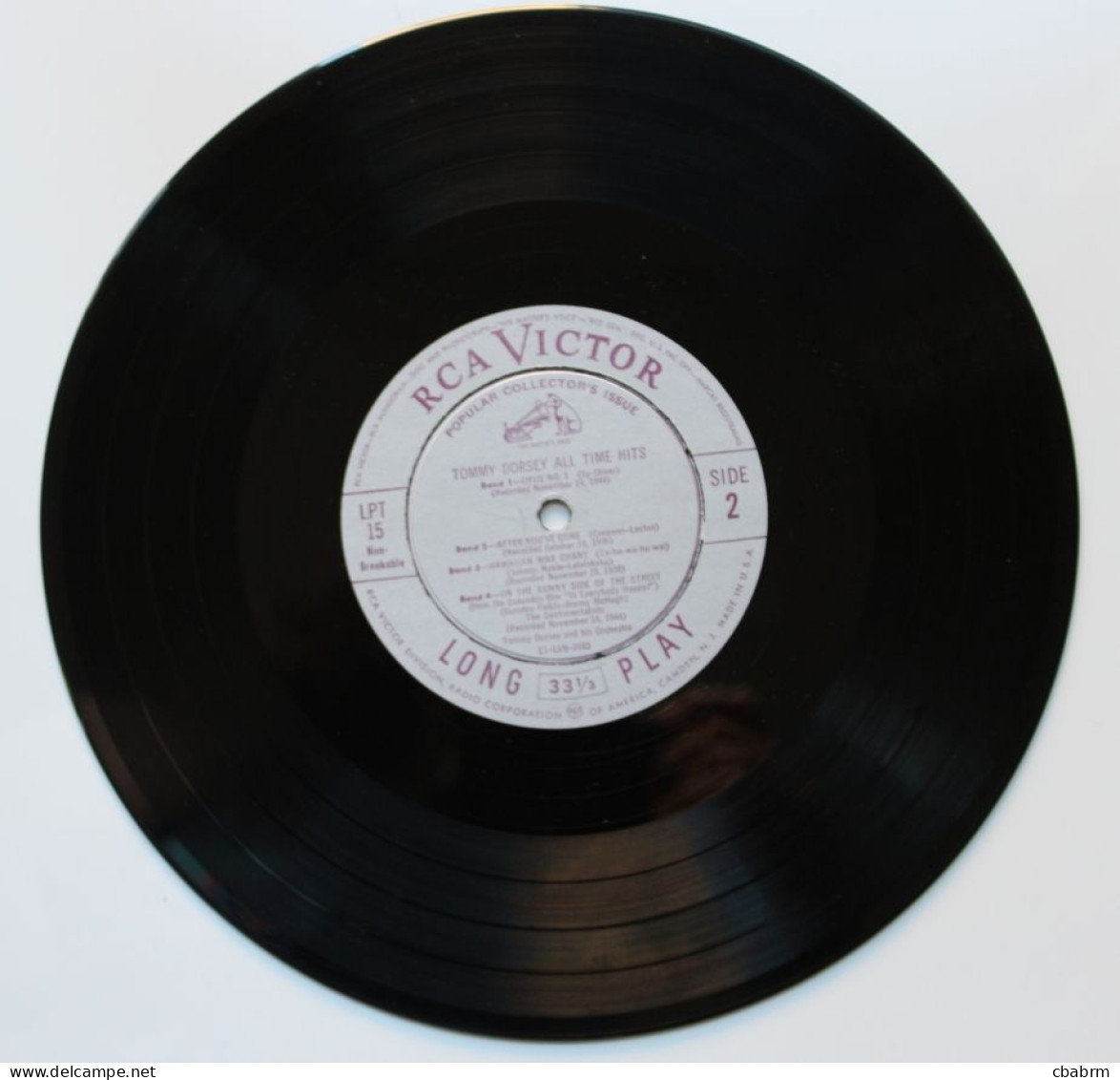 LP 33 TOURS 25 Cm TOMMY DORCEY ALL TIME HITS 1951 US RCA LPT 15 - Formatos Especiales