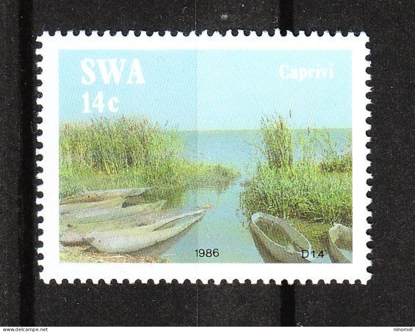 Africa Sud Ovest  ( SWA )   -  1986. Barche Sul Lago. Boats On The Lake..MNH - Géographie