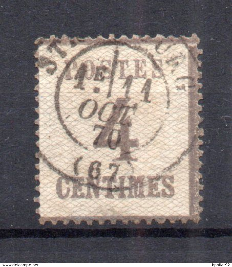 !!! ALSACE LORRAINE, N°3 CACHET FRANCAIS DE STRASBOURG - Oblitérés