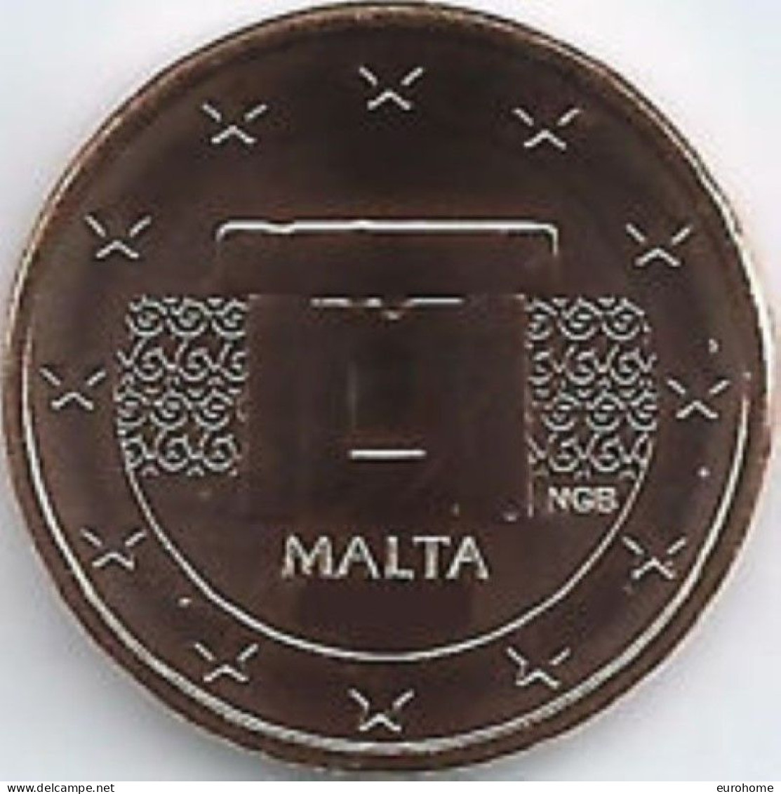 Malta  2023  2 Cent   UNC Uit De BU   EXTREME RARE - ZEER ZELDZAAM  !! - Malta