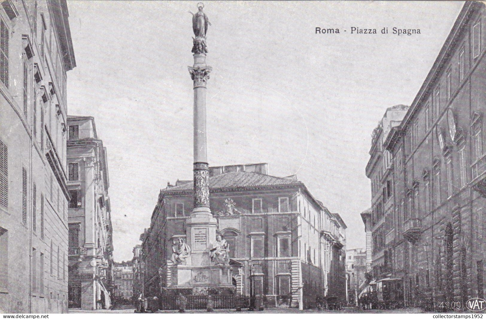 CPA -  PLAZZA DI SPAGNA, SANTA MARIA, GENERAL VIEW, MONUMENT, BUILDINGS, ROME - ITALY - Mehransichten, Panoramakarten