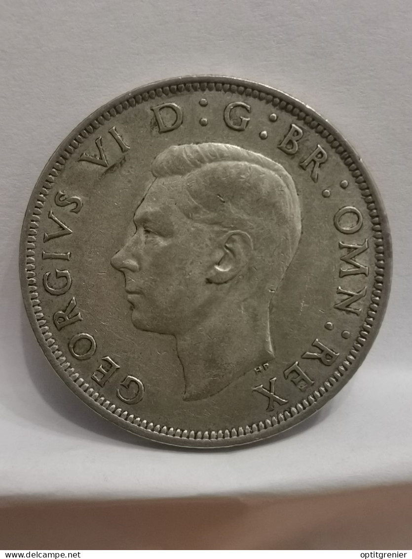 HALF CROWN  ARGENT 1942 GEORGE VI ROYAUME UNI / UNITED KINGDOM SILVER - K. 1/2 Crown